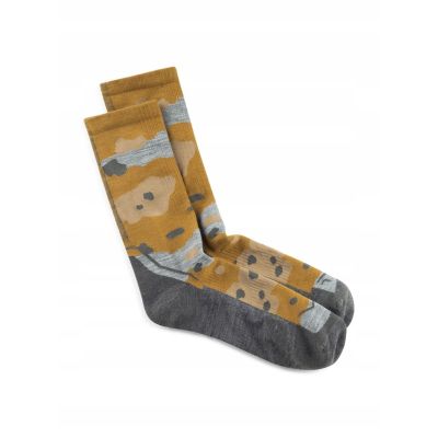 2. Buff Merino Leichtgewicht Crew Socken LWC2 Umber Khaki L Socken