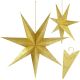 Dekorativer Papierstern, 45 cm, Gold