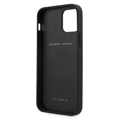 5. Ferrari FEHQUHCP12LBK iPhone 12 Pro Max 6.7" schwarz/schwarz Hardcase Off Track Quilted