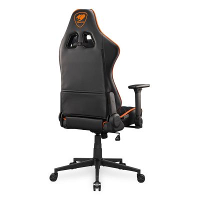 6. COUGAR CGR-A2F Universal-Gaming-Stuhl, gepolsterter Sitz, Schwarz, Orange