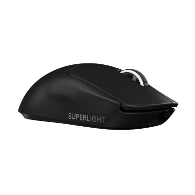 21. Logitech G Pro X Superlight Gaming-Maus, kabellos, rechte Seite, RF, 25600 DPI