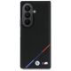 2. BMW M Lederhülle mit perforiertem dreifarbigem Streifenmuster, Metalllogos und MagSafe-Funktion für Samsung Galaxy Z Fold 8 Ultra – Schwarz