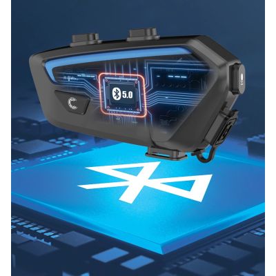 4. FreedConn FX Schwarze Motorrad-Intercom