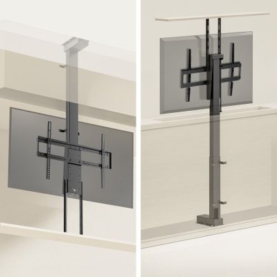 13. MACLEAN Elektrische Decken-/Bodenleuchte, ausziehbar, 43–88 Zoll, VESA 600x400, max. 60 kg, 100–240 V AC, 50/60 Hz; MC-125