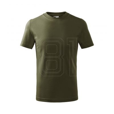 2. Malfini Basic Jr MLI-13869 Militär-T-Shirt
