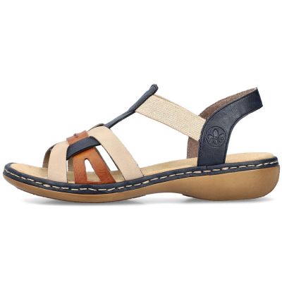 30. Bequeme Rieker W RKR662 mehrfarbige Sandalen