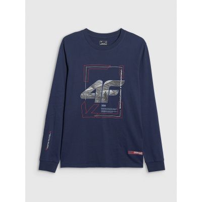 8. Herren Langarmshirt mit Print, regulär, Größe 4F 4FRAW25TLONM606-31S