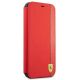3. Ferrari FESAXFLBKP13SRE iPhone 13 mini 5.4" rot/rotes Buch On Track Carbon Stripe