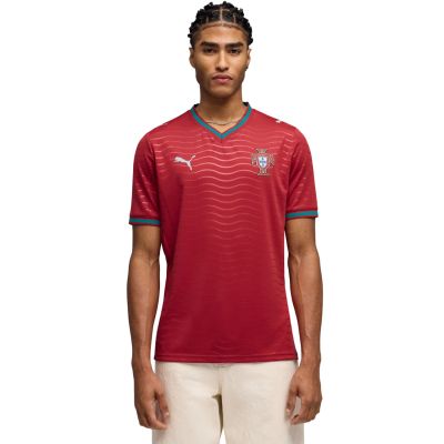 Puma FPF Portugal Heimtrikot Replika Vereins-Herren-T-Shirt Rot 783278 01