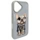 4. Nimmy Glasses Cool Dog iPhone 16 Hülle - Grau