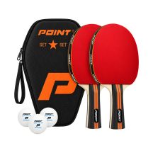 Point 1-Star Tischtennisset 2 Schläger + 3 Bälle + Schutzhülle KAT00922