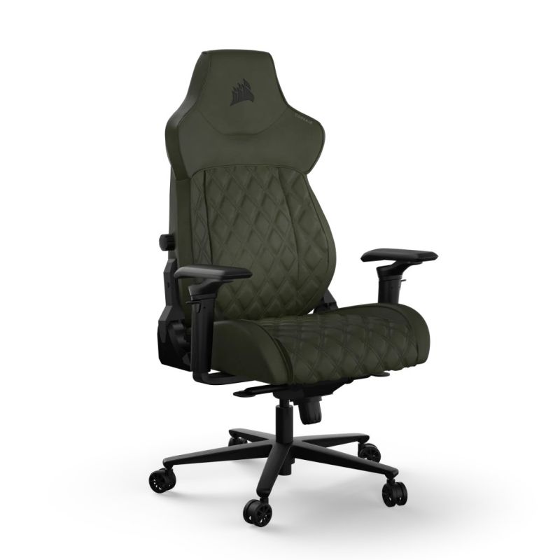 Corsair TC500 LUXE Gaming-Stuhl mit gepolsterter Sitzfläche, Grün