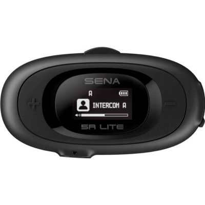 Sena 5R-01D 5R Lite Bluetooth 5.1 700m Motorrad-Intercom mit LCD-Display und Universal-Mikrofon-Set für 2 Helme