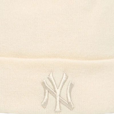 3. New Era Damen Metallic Bobble Beanie New York Yankees Mütze 60691357 Beige One Size