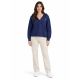 4. Damen-Kapuzenpullover mit Umschlagform aus sehr weichem Strickmaterial 4F 4FWAW26TSWSF2661-31S