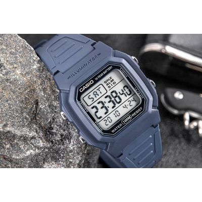5. CASIO W-800H-2AVES Unisex-Uhr + Box