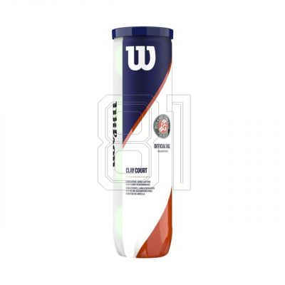2. Wilson Roland Garros Sandplatz-Tennisbälle, 4 Stück, WRT115000
