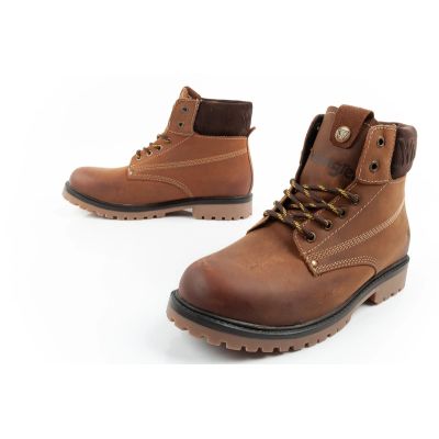 8. Wrangler Arch Herrenschuhe Chelsea Boots elegante Stiefeletten Naturleder Braun