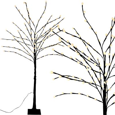 DEKORATIVER BAUM 144 LED 150 CM BRAUN