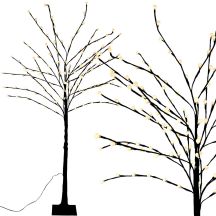 DEKORATIVER BAUM 144 LED 150 CM BRAUN