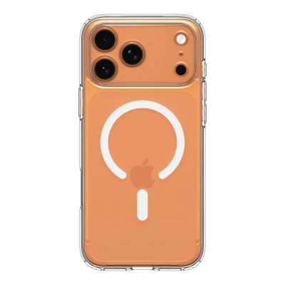 16. Spigen Ultra Hybrid MagSafe Case für iPhone 17 Pro Max - Klar und Weiß