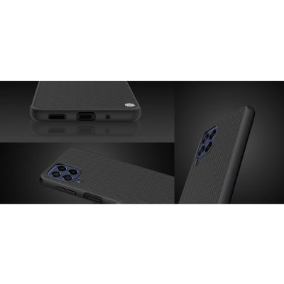 13. Nillkin Textured Case robuste, verstärkte Hülle mit Gelrahmen und Nylonrückseite für Samsung Galaxy M53 5G schwarz