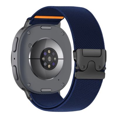 2. Tech-Protect Nylonarmband mit Verschluss für Samsung Galaxy Watch 40/44/46 mm – Marineblau