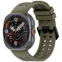 Tech-Protect Silikon-Air-Armband für Samsung Galaxy Watch Ultra 47 mm – Olivgrün