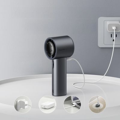 8. Jisulife Handventilator Pro1 S 5000mAh FA53PRO Tragbarer Mini-Gebläse-USB-Metallventilator - Dunkelgrau