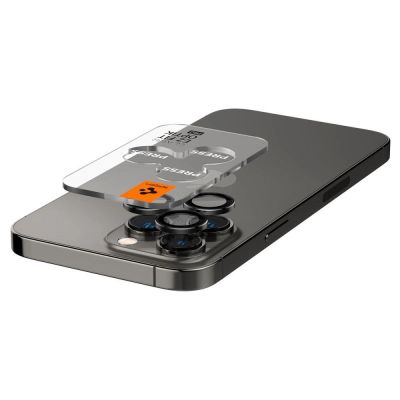 5. Spigen Glas.tR EZ Fit Optik Kameraschutz für iPhone 14 Pro / Pro Max / 15 Pro / Pro Max / 16 Pro / Pro Max 17 Pro / 17 Pro Max - Schwarz 2 Stk.