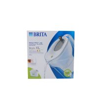 BRITA Wasserfilter-Kanne Style XL hellgrau (3,6l) inkl. Filter 1 MAXTRA PRO Kartusche