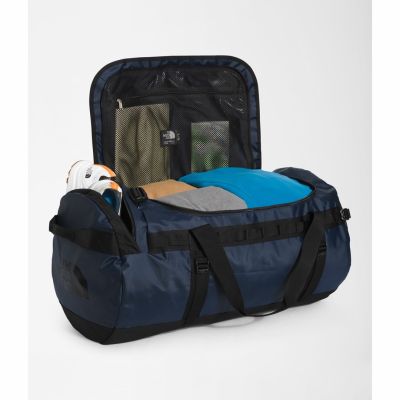 3. The North Face Base Camp Duffel L Sporttasche 95 l Polyester Schwarz, Marineblau (Marineblau)
