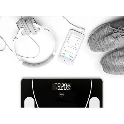 7. ELDOM SMART PERSONALWAAGE TWO610 ILIIE BIS 180 KG, BMI, BMR, LBM INDEX APP KOMPATIBEL MIT ANDROID UND