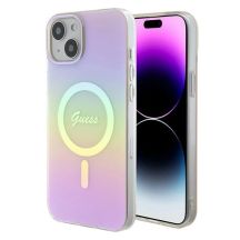 Guess GUHMP15MHITSP iPhone 15 Plus 6,7" rosa/rosa Hartschale IML Iridescent MagSafe