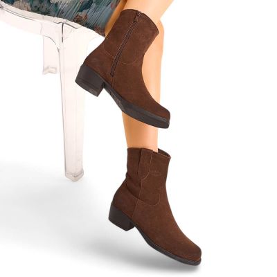 11. Braune Damen-Cowboystiefel aus Leder, Sergio Leone BT284-S