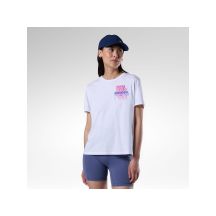 ROSSIGNOL Damen-T-Shirt mit Wasserfall-Grafik, Weiß