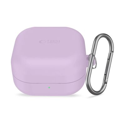 2. Tech-Protect Silikon-Schutzhülle mit Haken für Samsung Galaxy Buds 4 / 4 Pro – Lila
