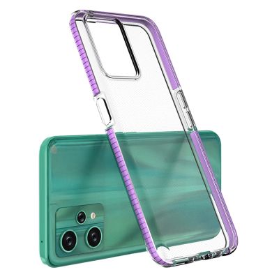 2. Spring Case für Realme 9 Pro Silikonhülle mit Rahmen hellblau