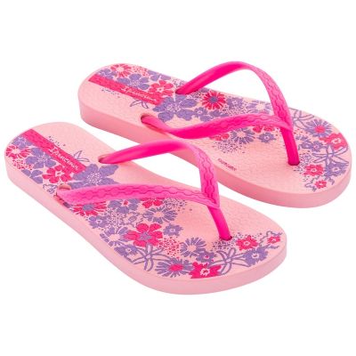 6. Ipanema Classic Happy rosa Kinder-Flip-Flops für Mädchen