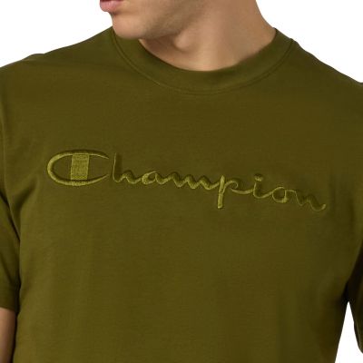 4. Herren Champion SS Tee Oliv 220273 GS585