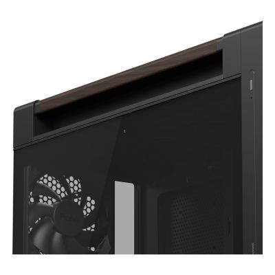 22. ASUS ProArt PA602 Wood Edition Modern Black – Midi-Tower mit Seitenwand aus gehärtetem Glas, Schwarz, Holz