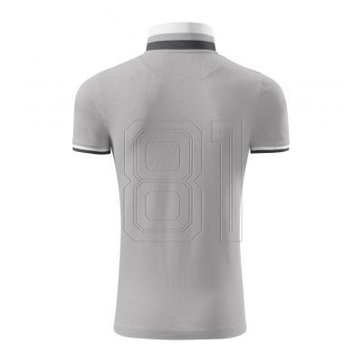 3. Malfini Collar Up W MLI-256A4 Silbergraues Poloshirt