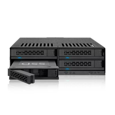 3. Icy Dock MB324SP-B, 0 TB, Serial ATA, Serial ATA II, Serial ATA III, Serial Attached SCSI (SAS), 440 g, Desktop