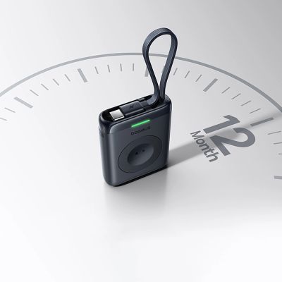 11. Baseus EnerFill FW11 5W Powerbank für Apple Watch mit integriertem Kabel – Schwarz