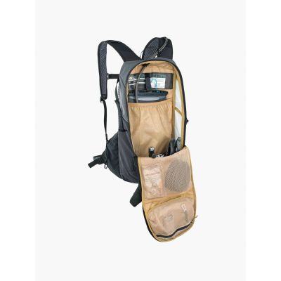 5. EVOC Ride 12 Fahrradrucksack, Carbongrau/Schwarz
