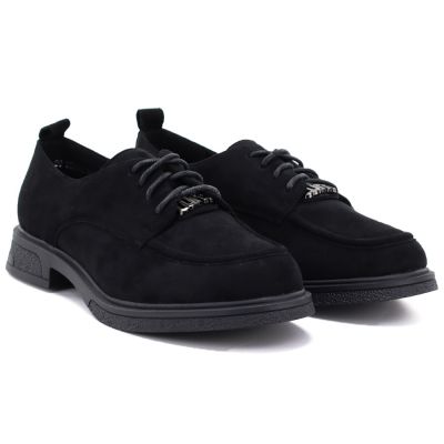 4. Schwarze Damen-Wildlederschuhe Vinceza 62332