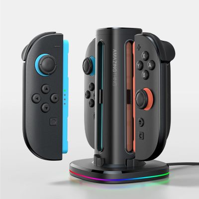 8. AmazingThing Thunder Pro PlayDock Ladegerät für Nintendo Switch 2 Controller - Schwarz
