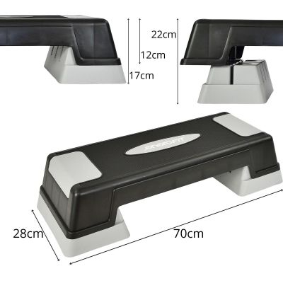 23. AEROBIC STEP 70X28CM 3-STUFIGE VERSTELLBARKEIT ENERO FIT