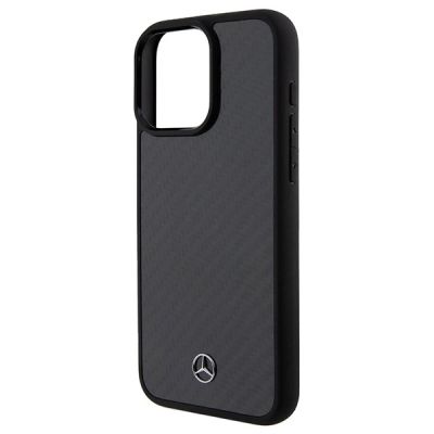 6. Mercedes Carbon Fiber Dynamic Hülle für iPhone 15 Pro Max – Schwarz