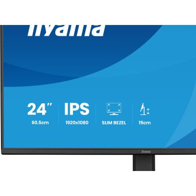 8. iiyama ProLite XB2491H-B1 Computermonitor 60,5 cm (23,8") 1920 x 1080 px Full HD LCD Schwarz